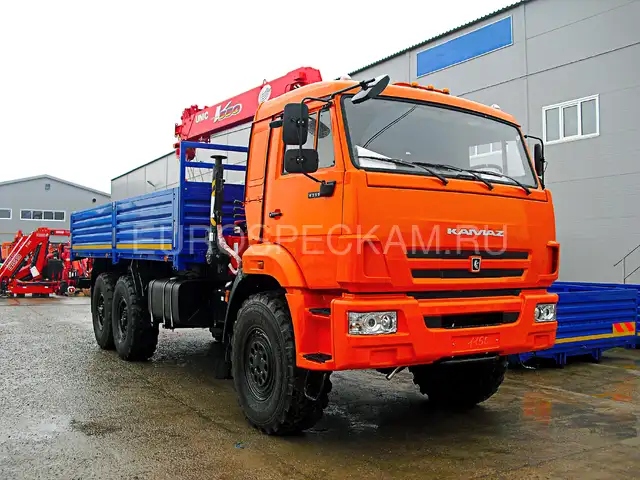 КАМАЗ 43118 бортовой с КМУ UNIC URV 554