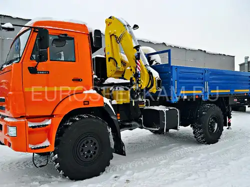 КАМАЗ 43502 бортовой с КМУ HYVA HB 150 E2