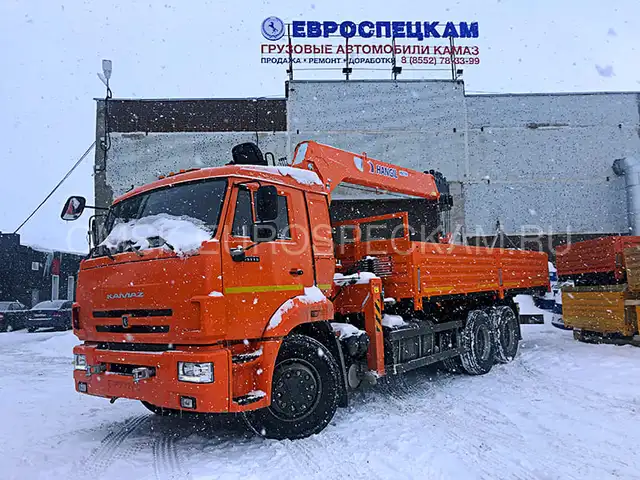 КАМАЗ 65115 бортовой с КМУ Hangil HGC 756 КАМАЗ 65115 бортовой с КМУ Hangil HGC 756