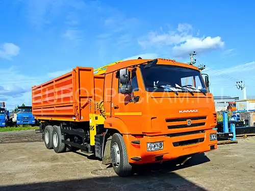 КАМАЗ 65115 самосвал с КМУ Soosan SCS 334 КАМАЗ 65115 самосвал с КМУ Soosan SCS 334