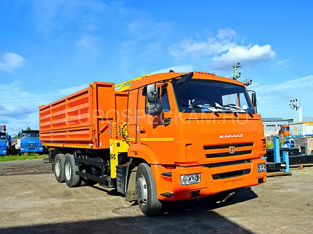 КАМАЗ 65115 самосвал с КМУ Soosan SCS 334 КАМАЗ 65115 самосвал с КМУ Soosan SCS 334