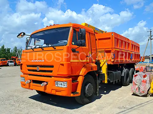 КАМАЗ 65115 самосвал с КМУ Soosan SCS 513 КАМАЗ 65115 самосвал с КМУ Soosan SCS 513