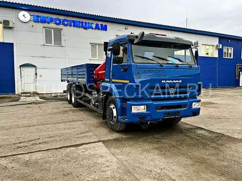 КАМАЗ 65117 бортовой с КМУ Инман ИМ 55