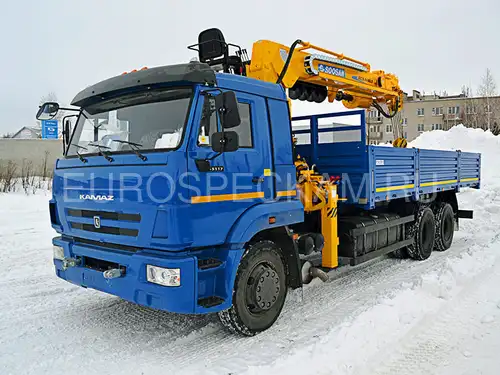 КАМАЗ 65117 бортовой с КМУ Soosan SCS 866 LS