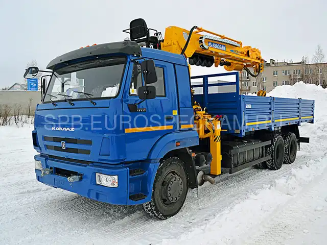 КАМАЗ 65117 бортовой с КМУ Soosan SCS 866 LS КАМАЗ 65117 бортовой с КМУ Soosan SCS 866 LS