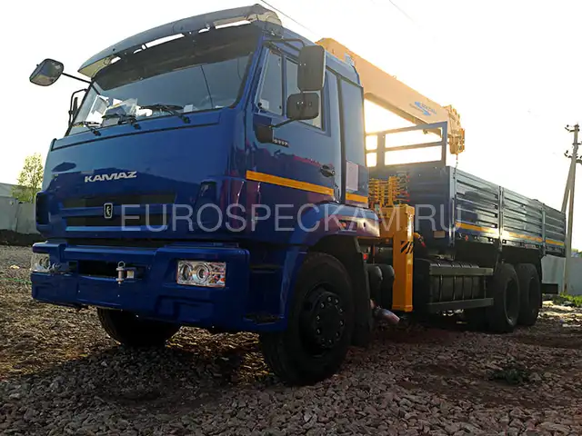КАМАЗ 65117 бортовой с КМУ Soosan SCS 736
