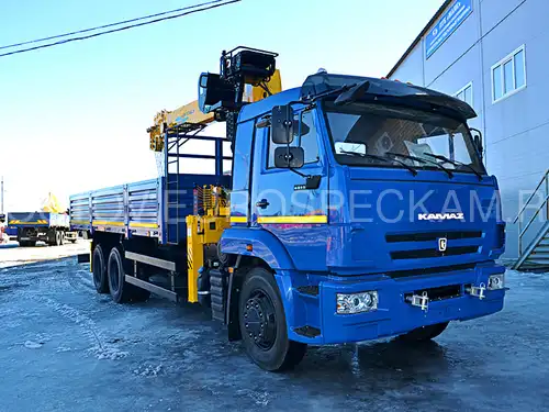 КАМАЗ 65117 бортовой с КМУ Soosan SCS 746L