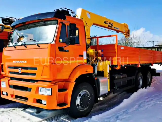 КАМАЗ 6520 бортовой с КМУ Soosan SCS 746L КАМАЗ 6520 бортовой с КМУ Soosan SCS 746L